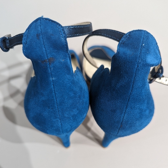 Karen Millen scalloped sandals - teal - size 37 - Picture 10 of 10